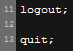 LogoutQuit